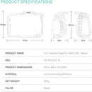 Jaula Completa Tilta para Blackmagic Design Cinema Camera 6K (Color Negro)