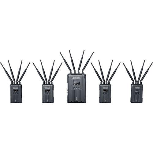 Hollyland Syscom 421. 4 transmisores con 1 receptor Sistema de transmisión de video/audio de 1800 pies
