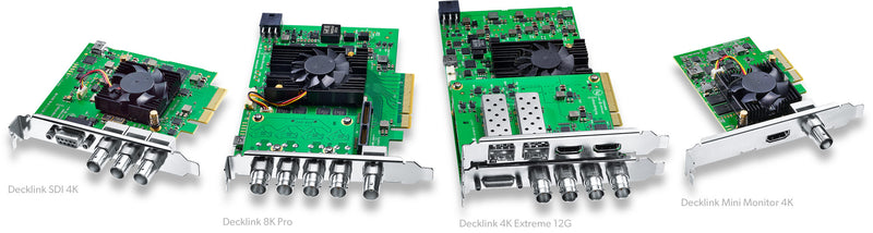 Recomendaciones de tarjetas de captura DeckLink según los requerimientos de tu proyecto audiovisual