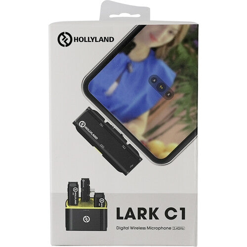 Hollyland Lark C1 Micrófono Lavalier inalámbrico para Android DUO (Color Negro)