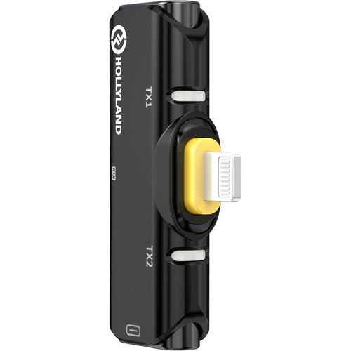 Hollyland Lark C1 Micrófono Lavalier inalámbrico para iPhone DUO (Color negro)