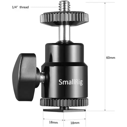 Microcabezales con zapata para cámaras SmallRig 2059 (Paquete de 2)