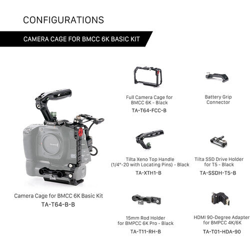 Jaula Básica Tilta para Blackmagic Cinema Camera 6K