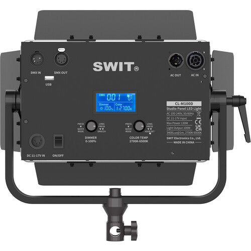 SWIT CL-M100D – Panel LED Bi-Color de 100W con Control DMX y Montaje en Estudio