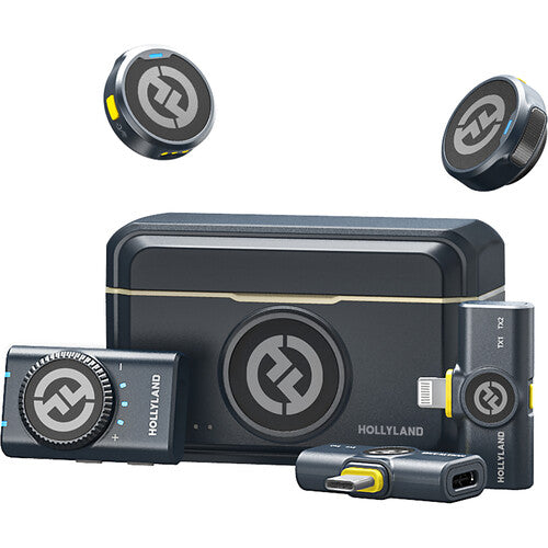 Hollyland LARK M2 DUO 2-Personas Combo Wireless Sistema de micrófono inalámbrico
