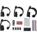 Hollyland Solidcom SE Global 4S 4-Person Full-Duplex Single-Ear Noise-Canceling Headset Intercom System (2.4 GHz)