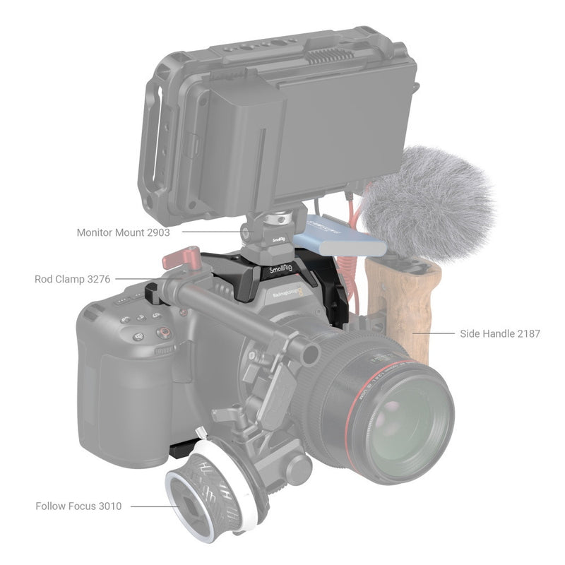 Media Jaula de SmallRig para cámaras Blackmagic Pocket Cinema  6K Pro / 6K G2 3665