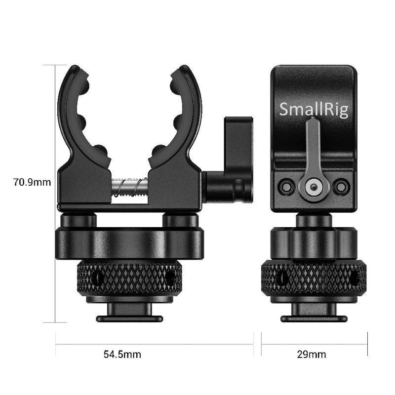 Soporte Micrófono y Clip de Micrófonos con Adaptador de Cold Shoe - SmallRig BSM2352