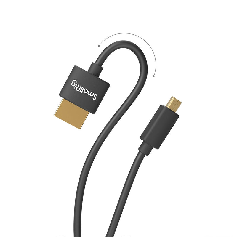 Cable micro HDMI a HDMI Ultra Slim 4K de 35cm SmallRig 3042