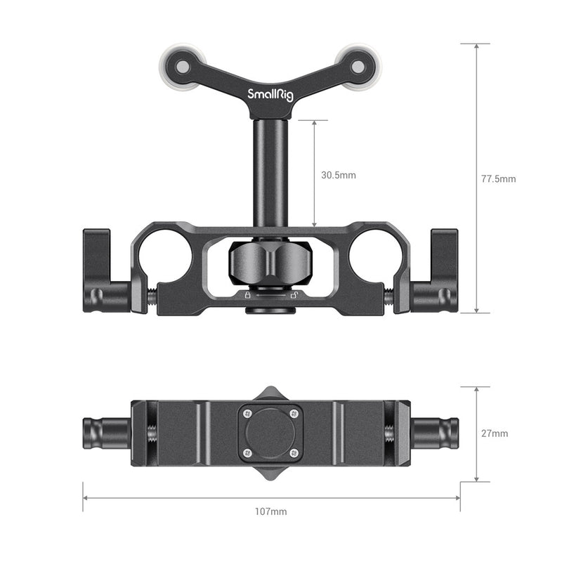 Soporte universal de 0.591 in para lente de montaje en barra LWS SmallRig 2727