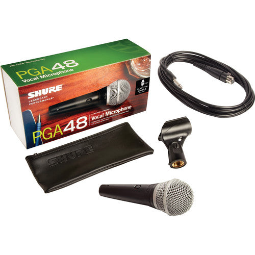 Micrófono vocal dinámico Shure PGA48 (Cable XLR)