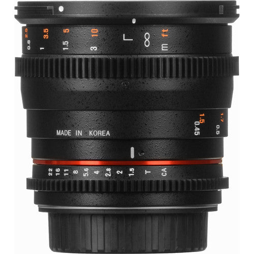 50mm T1.5 Cine DS Lens for MTF