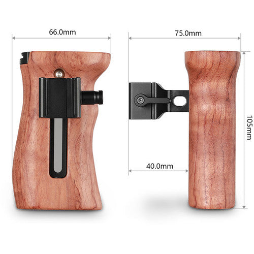 Mango lateral de madera SmallRig con abrazadera NATO