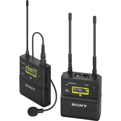 Sistema inalámbrico Sony UWP-D21 de micrófono solapero Omni Lavalier  para montaje en cámara.