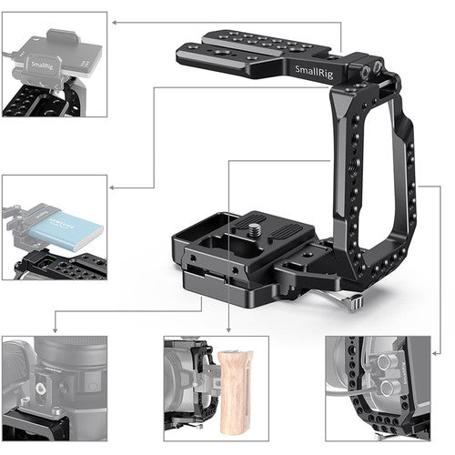 Jaula del medio de Blackmagic BMPCC 4K y 6K