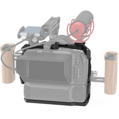 Jaula de la cámara para BMPCC 4K y 6K con BMD Battery Grip