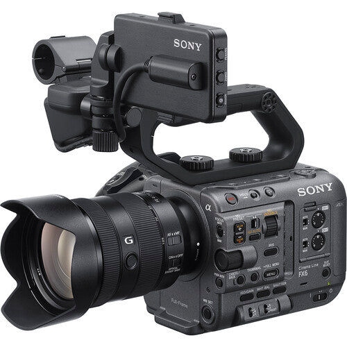 Cámara de Cine Digital Sony FX6 con lente Sony FE 24-105mm f/4 G OSS