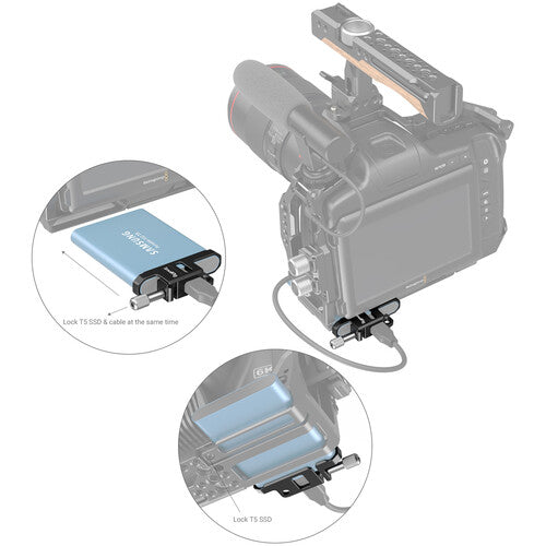 Abrazadera del cable SSD portátil  T5 para BMPCC 6K PPO